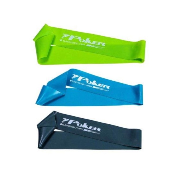 Faixa Elástica Poker Mini Band - Tensões Leve, Média e Forte - Foto 1
