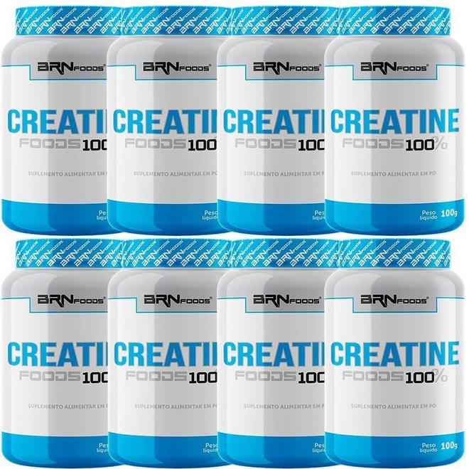 Kit 8x Creatina BRN Foods - 100g - Foto 1