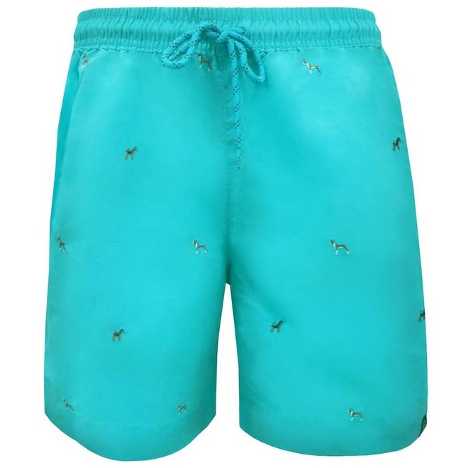 Bermuda Alma de Praia Água Pupie Dogs - Masculino - Foto 1