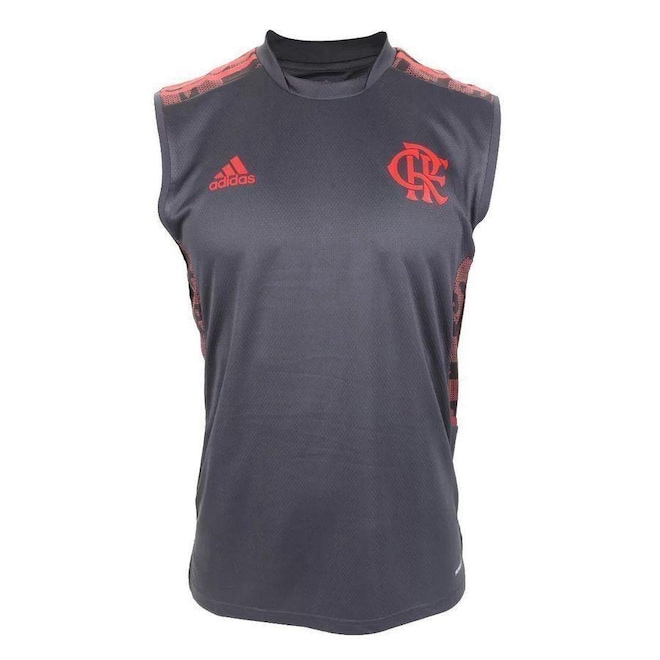 Camiseta Regata do Flamengo adidas Treino 21 - Masculina - Foto 1