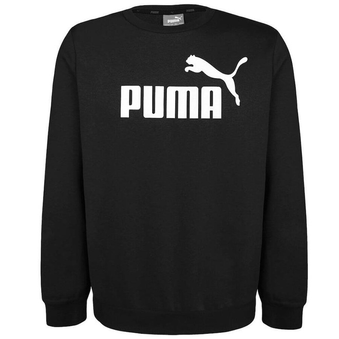Blusão de Moletom Puma Logo Crew Sweat - Masculino - Foto 1