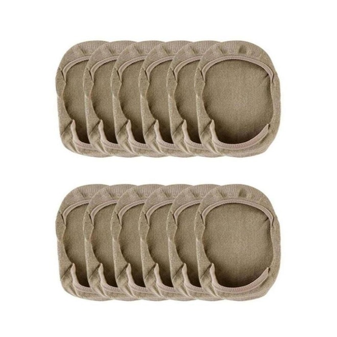 Kit De Meia Sapatilha Invisível Lupo Com 12 Pares - Adulto - Foto 1