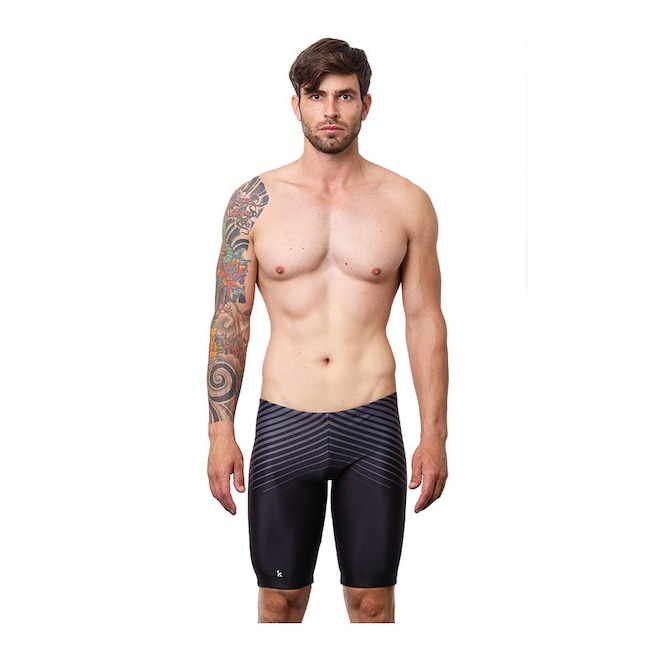 Bermuda de Natação Kauna Swim Carbon Masculina - Foto 1
