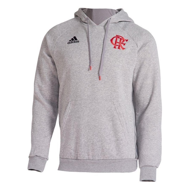 Blusão de Moletom com Capuz do Flamengo adidas Travel - Masculino - Foto 1