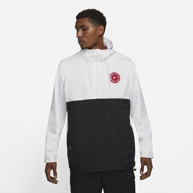 Jaqueta Corta Vento com Capuz Nike Sportwear Just do It - Masculino - Foto 1