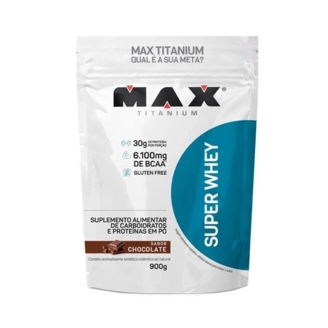 Super Whey Max Titanium Refil - 900g - Foto 1