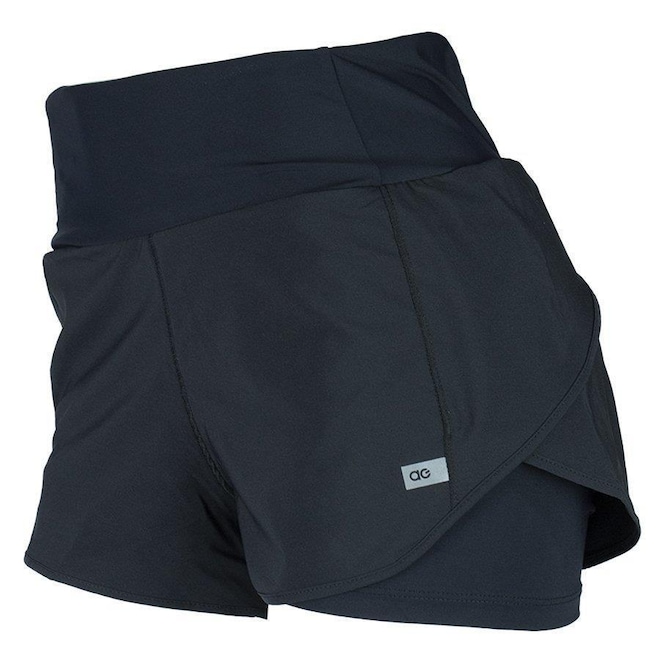 Shorts 2 Em 1 Alto Giro Bahamas Elastic - Feminino - Foto 1
