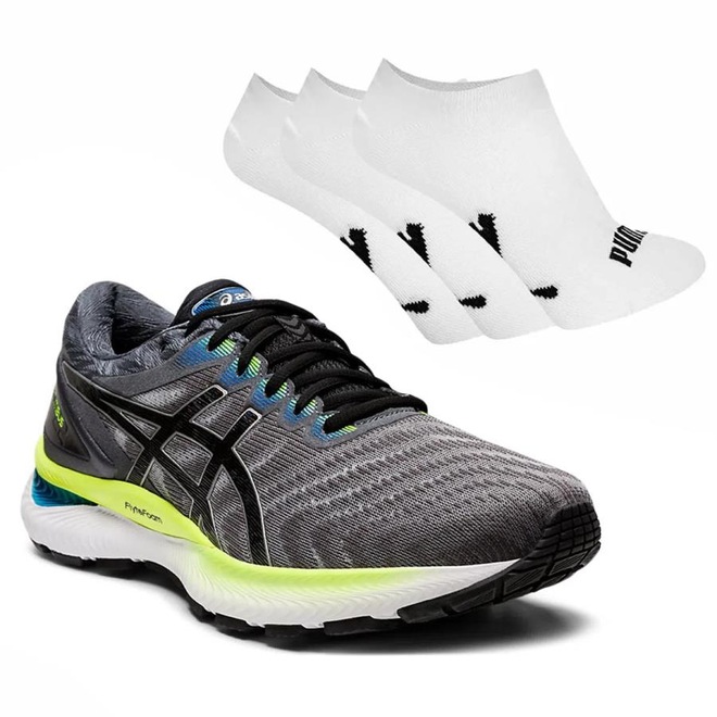 Tênis Asics Gel-Nimbus 22 - Masculino + 3 Pares de Meias - Foto 1