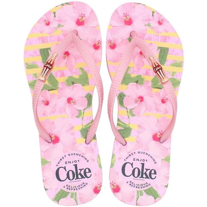 Chinelo Coca Cola Lille - Feminino - Foto 1