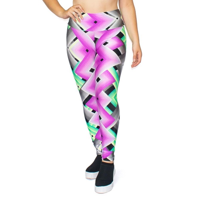 Calça Legging Luasal Estampada Casual Conforto - Feminina - Foto 1