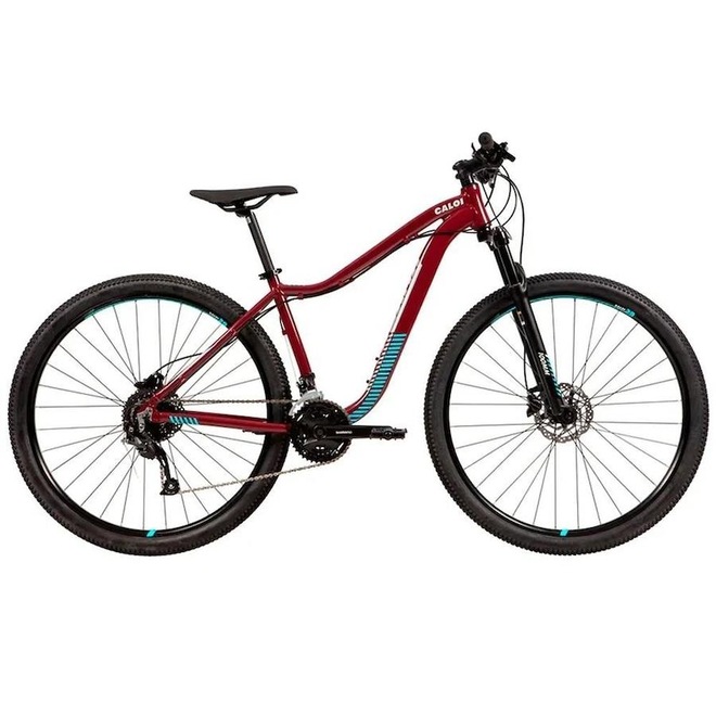 Bicicleta MTB Caloi Atacama - Aro 29 - 2021 - 17" - Câmbios Shimano - 27 Velocidades - Feminina - Foto 1