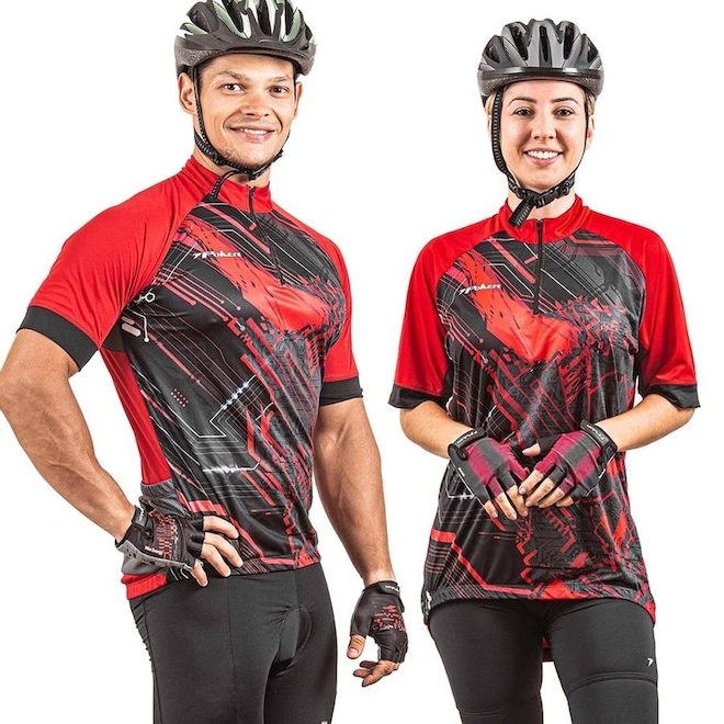 Camisa de Ciclismo Poker Hanya - Unissex - Foto 1