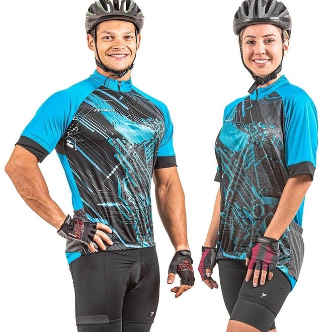 Camisa de Ciclismo Poker Hanya - Unissex - Foto 1