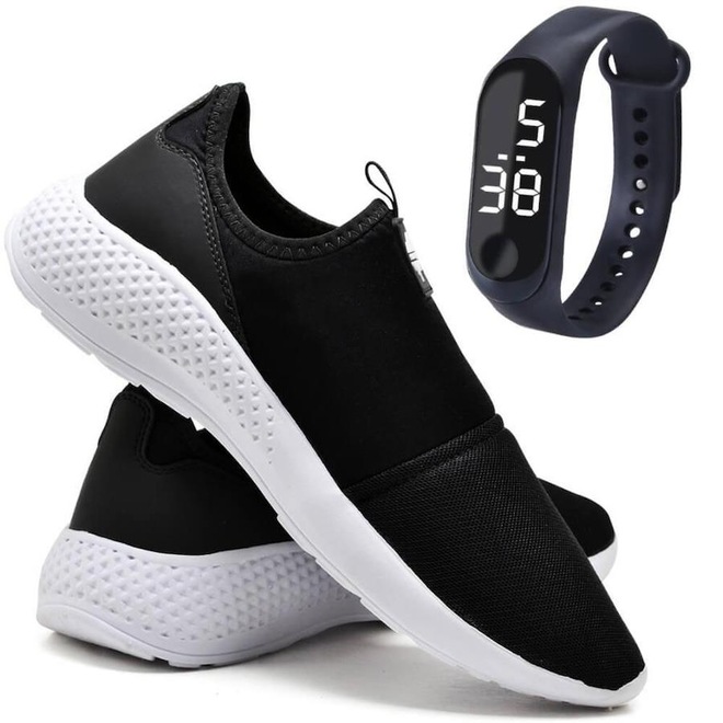 Tênis Ever Way Academia - Adulto + Relógio Digital - Foto 1