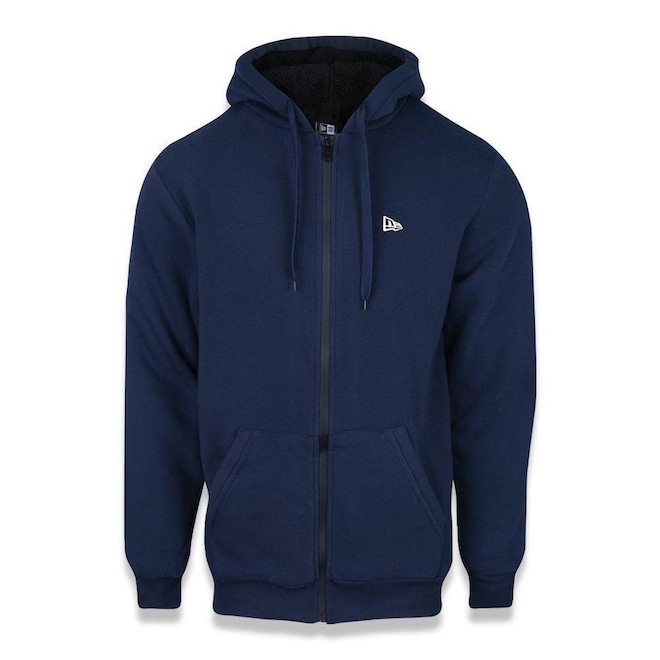 Jaqueta de Moletom New Era com Capuz Sazonal Fur Branded - Masculina - Foto 1