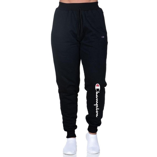Calça de Moletom Champion Jogger Vertical Logo - Feminina - Foto 1