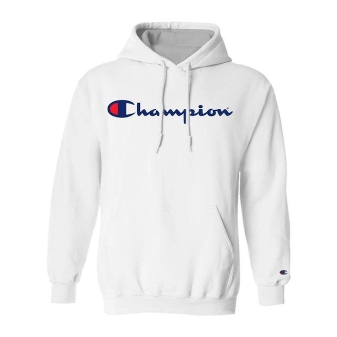 Blusão de Moletom com Capuz Champion Felpado Script Logo - Masculino - Foto 1