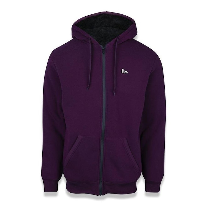 Jaqueta de Moletom New Era com Capuz Sazonal Fur Branded - Masculina - Foto 1