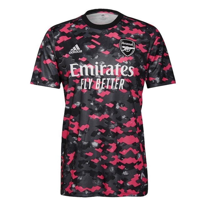 Camisa Pré-Jogo do Arsenal adidas - Masculina - Foto 1