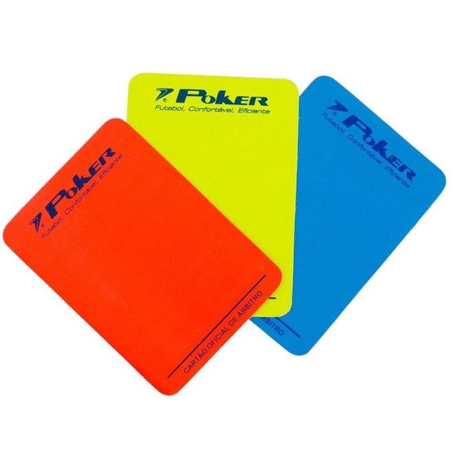 Kit de Cartões para Juiz de Futsal Poker - Foto 1
