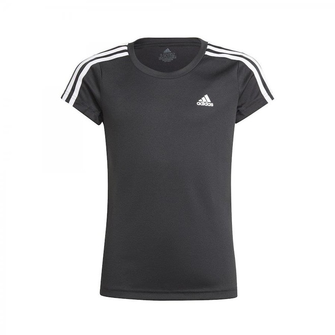 Camiseta adidas Designed 2 Move 3 Stripes - Infantil - Foto 1