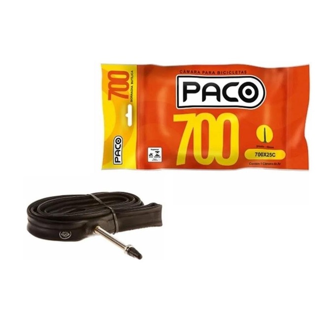 Câmara de Ar Paco 700x25C 48mm - Foto 1