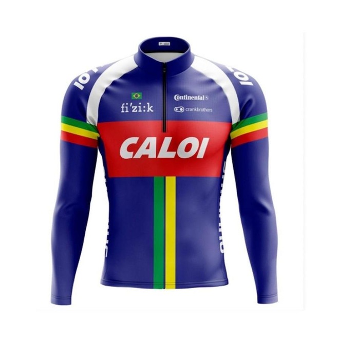 Camisa de Ciclismo Manga Longa Pro Tour Caloi - Masculino - Foto 1