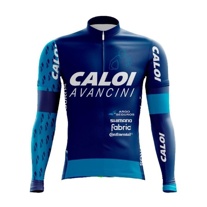 Camisa de Ciclismo Manga Longa Pro Tour Caloi Avancini - Masculino - Foto 1