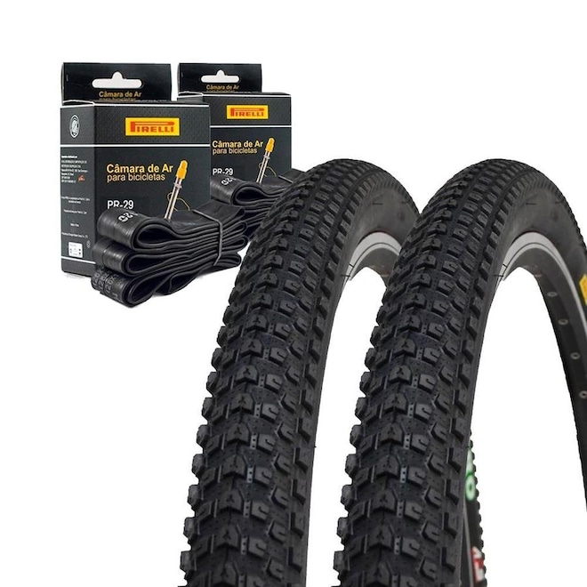 Kit Par de Pneus Pirelli Scorpion Pro 29x2.20 + Câmaras Pirelli - Foto 1