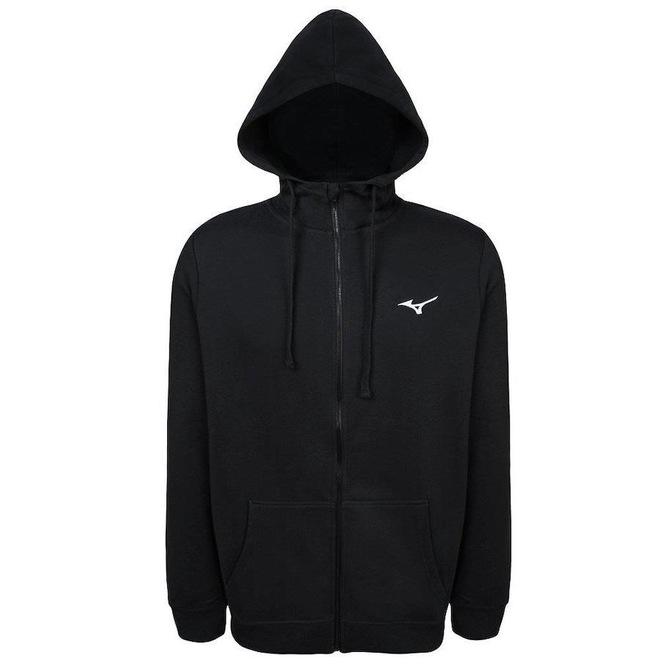Jaqueta com Capuz Mizuno Zipper - Masculina - Foto 1