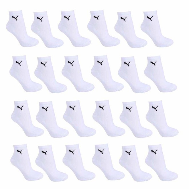 Meia Puma Cano Médio Esportiva - Adulto - 24 Pares - Foto 1