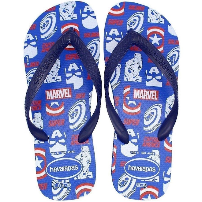 Chinelo Havaianas Top Marvel - Masculino - Foto 1