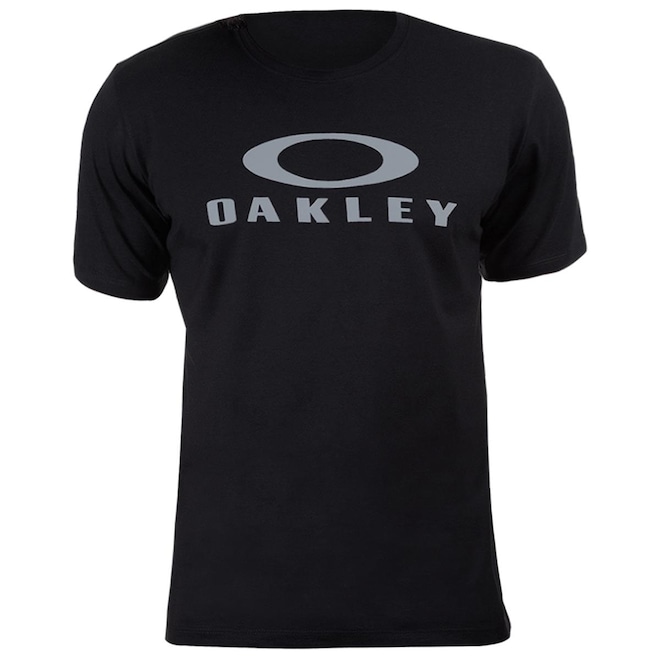 Camiseta Oakley Bark Tee Black - Masculina - Foto 1