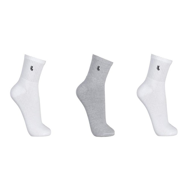 Kit de Meias Cano Médio Lupo Sport com 3 Pares - Adulto - Foto 1