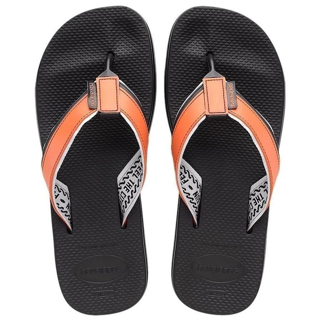 Chinelo Havaianas Urban Tech Masculino - Preto - Foto 1