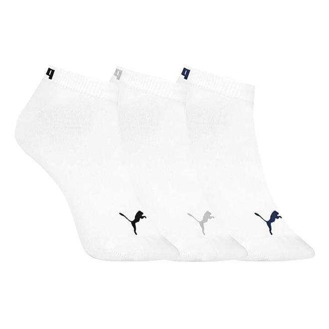 Kit de Meias Puma Sapatilha Esportiva com 3 Pares - 34 a 38 - Adulto - Foto 1