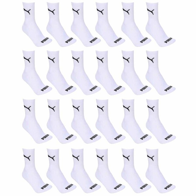 Meia Puma Cano Médio Esportiva - 24 Pares - Foto 1