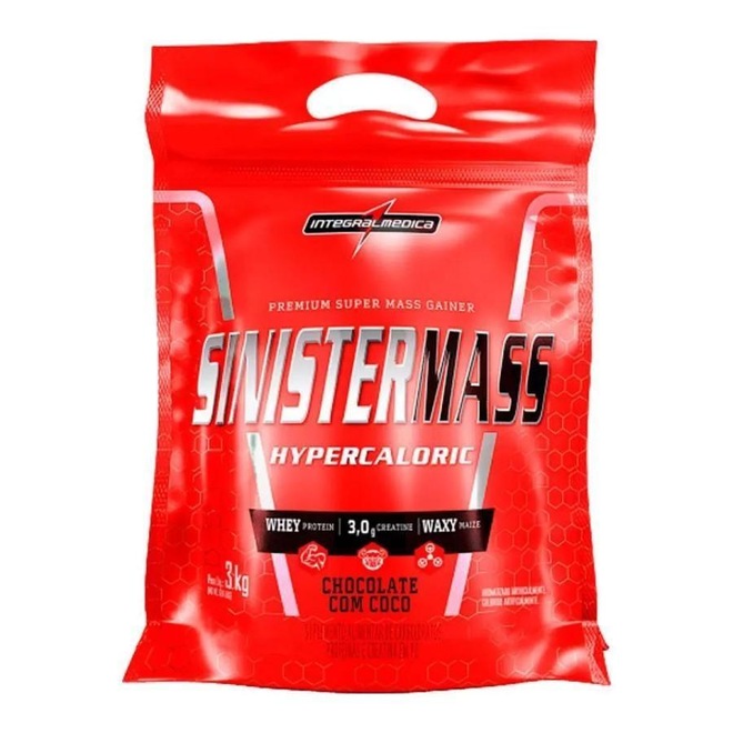 Sinister Mass Integralmédica Chocolate com Coco - 3Kg - Foto 1