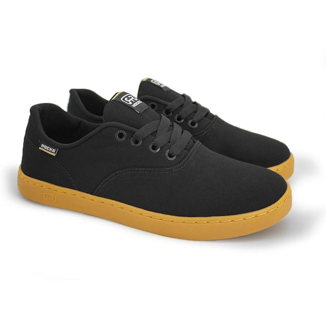 Tênis Hocks Sonora Skate Canvas Black Natural - Masculino - Foto 1