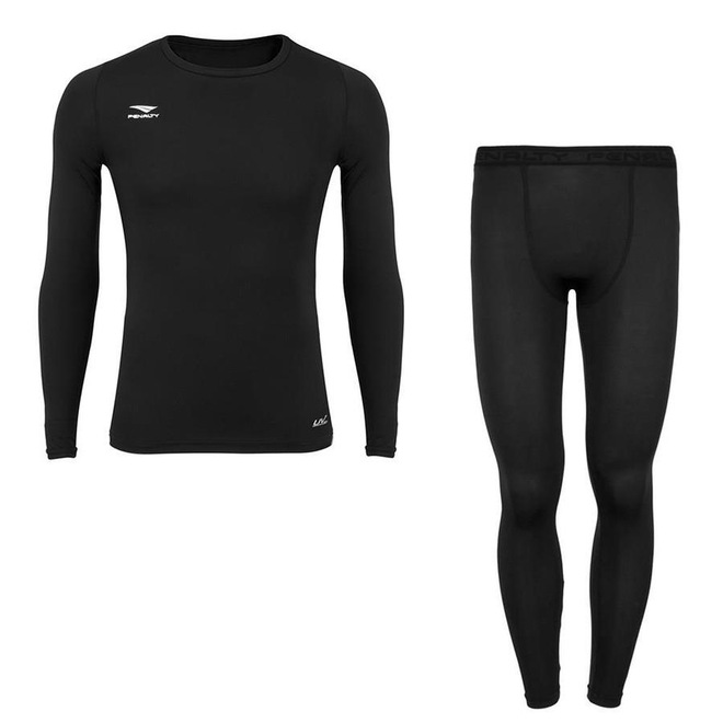 Kit Térmico Penalty Calça + Camisa Proteção UV50+ - Masculino - Foto 1