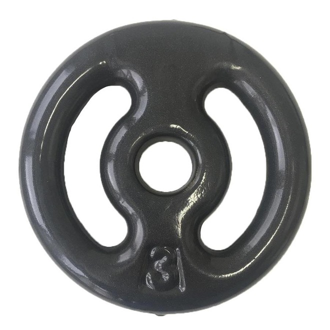 Anilha Emborrachada Ahead Sports Vazada - 3kg - Foto 1