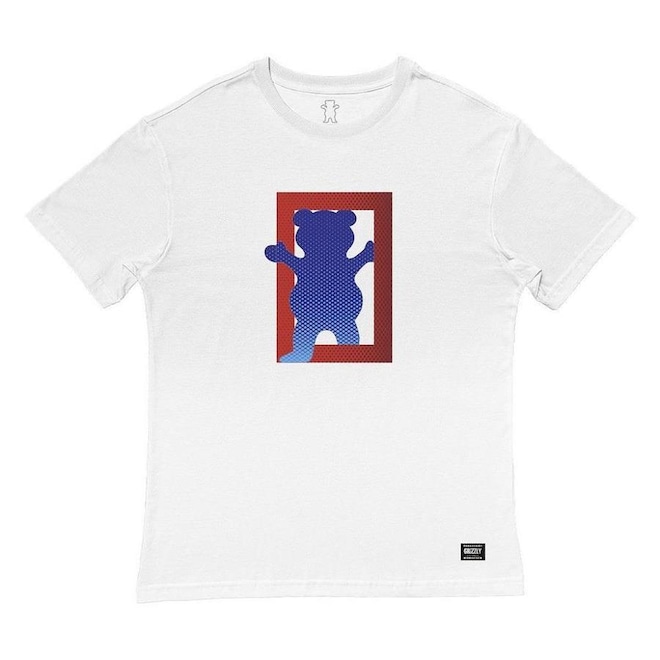 Camiseta Grizzly Out Of The Box Ss Masculina Branco - Foto 1