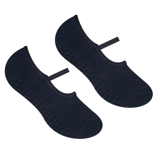 Meias Sapatilha para Pilates Selene Antiderrapante - Feminina - Foto 1