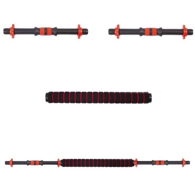 Barra Supino Halter com Rosca e Conector Yangfit Kit 2 em 1 - Foto 1
