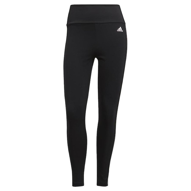 Calça Legging adidas Designed To Move 3 Stripes - Feminino - Foto 1