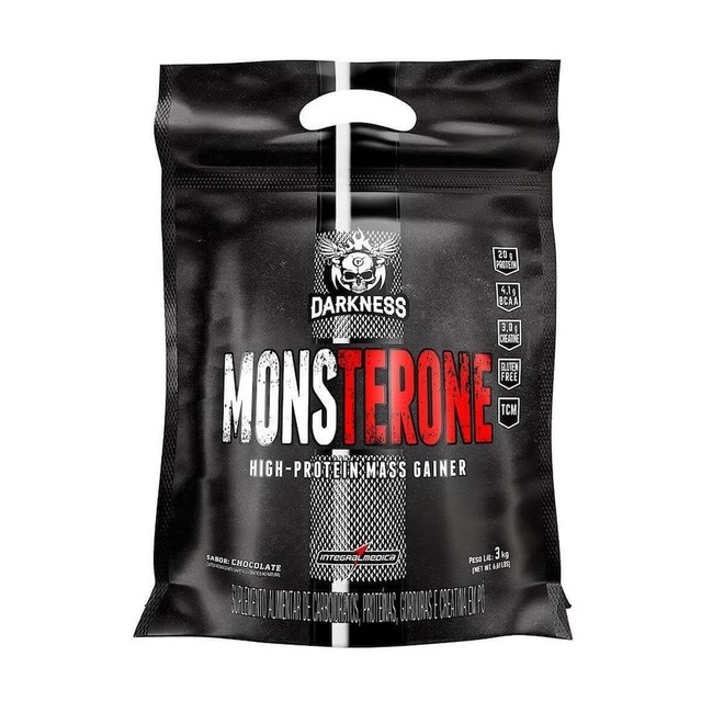 Monsterone Integralmédica - Chocolate - 3kg - Foto 1