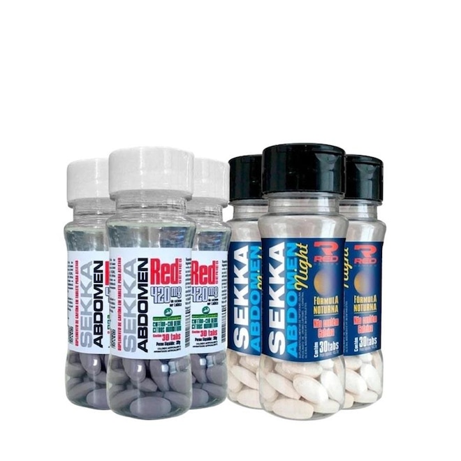 Sekka Abdomen Normal + 3X Sekka Abdomen Night Red Series - 3 unidades - Foto 1