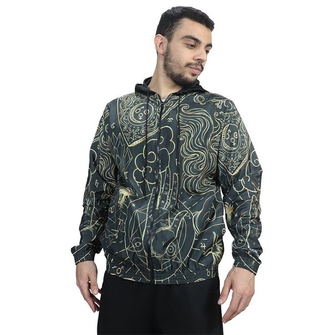 Jaqueta Corta Vento com Capuz Chess Clothing Mystic - Masculina - Foto 1