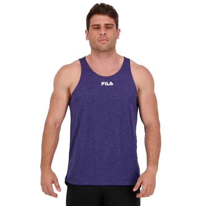 Camiseta Regata Fila Basic Train Melange - Masculina - Foto 1