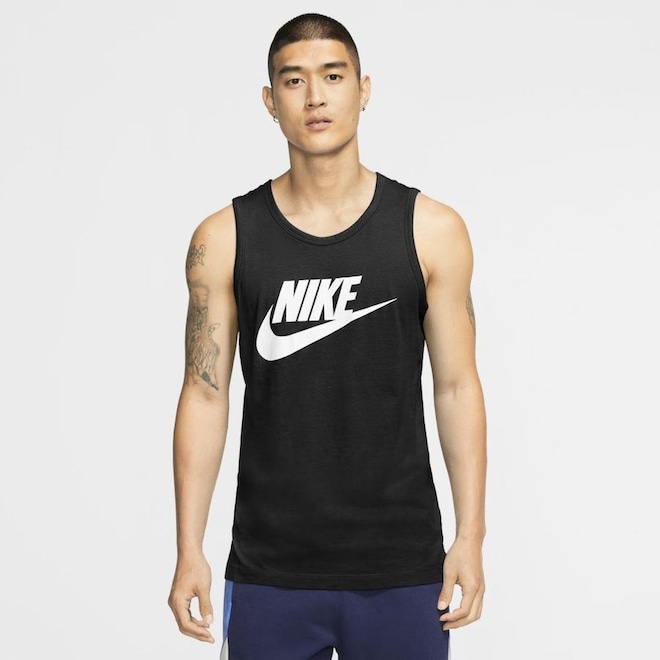 Camiseta Regata Nike Sportswear Icon Futura - Masculina - Foto 1
